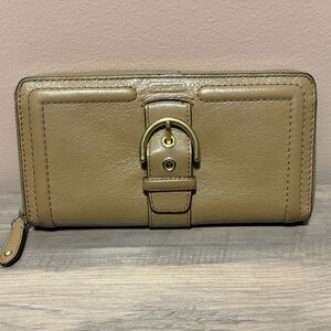 Coach Tan Leather Women's Wallet